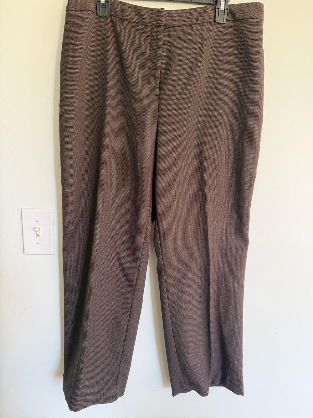 212 Collection Women's Brown Straight-Leg Dress Pants